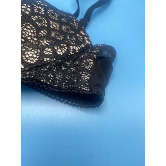 Victoria's Secret Dream Angels Lined Demi Bra Size 32C Black Lace - Picture 5 of 14